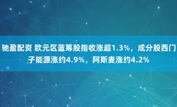 驰盈配资 欧元区蓝筹股指收涨超1.3%，成分股西门子能源涨约4.9%，阿斯麦涨约4.2%