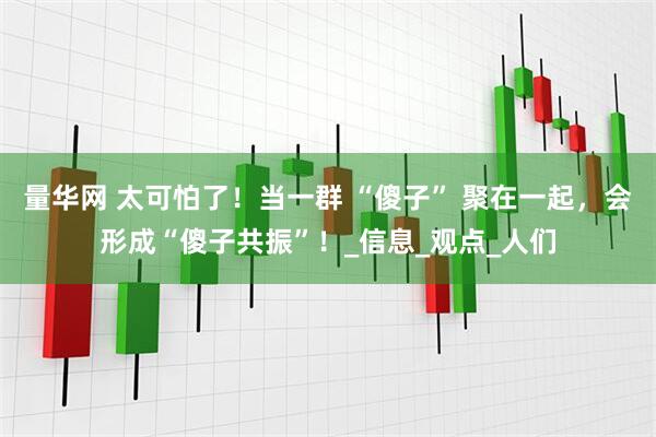 量华网 太可怕了！当一群 “傻子” 聚在一起，会形成“傻子共振”！_信息_观点_人们