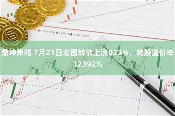 鼎坤策略 7月21日宏图转债上涨023%,转股溢价率12392%