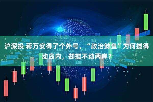 沪深投 蒋万安得了个外号，“政治鲶鱼”为何搅得动岛内，却搅不动两岸？